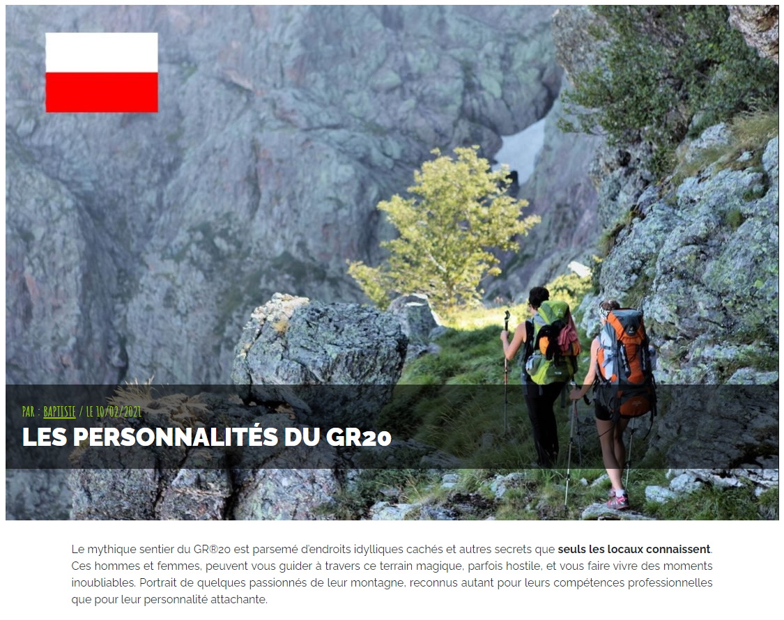 Les personnalités du GR20